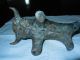 Antique Gilt Bronze Chinese Beast Statue Foo Dogs photo 3