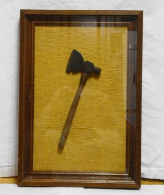 Antique Salemans Sample? Hammer Axe In Frame,  Excellent Presentation photo