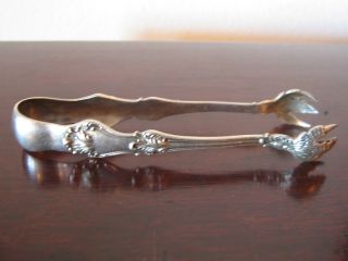 Antique Roger Williams Silver Co.  Sterling Silver Sugar / Tea Tongs photo