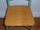Vintage Angle Steel Industrial/factory Chair Solid Wood Seat & Back Shape Post-1950 photo 4