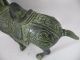 Old Chinese Bronze Horse Statue Carved With Dragon & Phoenix,  24.  5 Cm X 26 Cm Horses photo 7