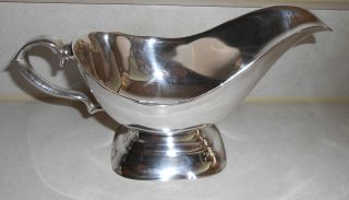 Vintage Silverplated Sauce Or Gravy Boat Ca 1960 - 70 ' S photo