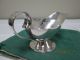 Vintage Mexico Sauce Boat Sterling Silver With Hammered Surface Sauce Boats photo 3