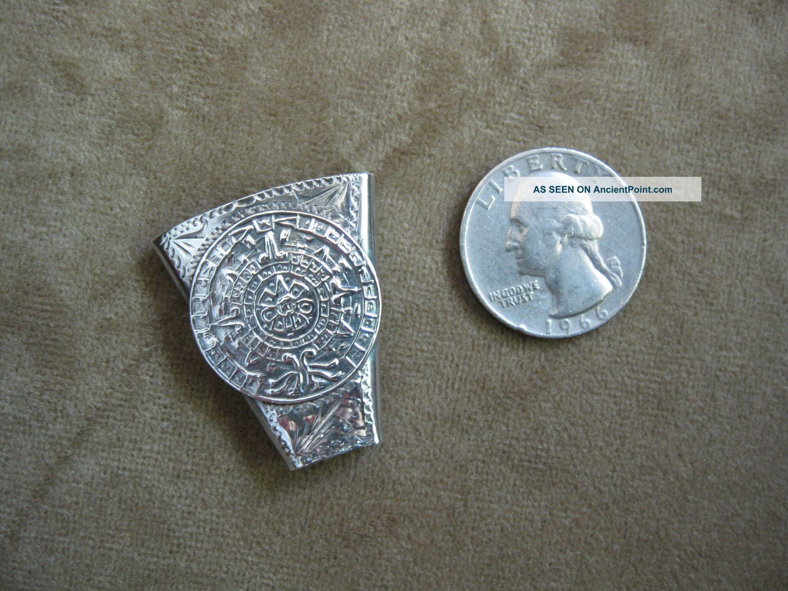Antonio Pineda Early Mark (1941 - 48) Ap Sterling Silver Bolo Centerpiece Other photo