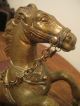 Antique Ornate 1800 ' S Solid Heavy Bronze Brass Standing Horse Figure Sculpture Metalware photo 5