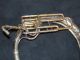 Antique C.  G.  Conn Silver Plated Tuba Sousaphone Musical Baritone Instrument Brass photo 9