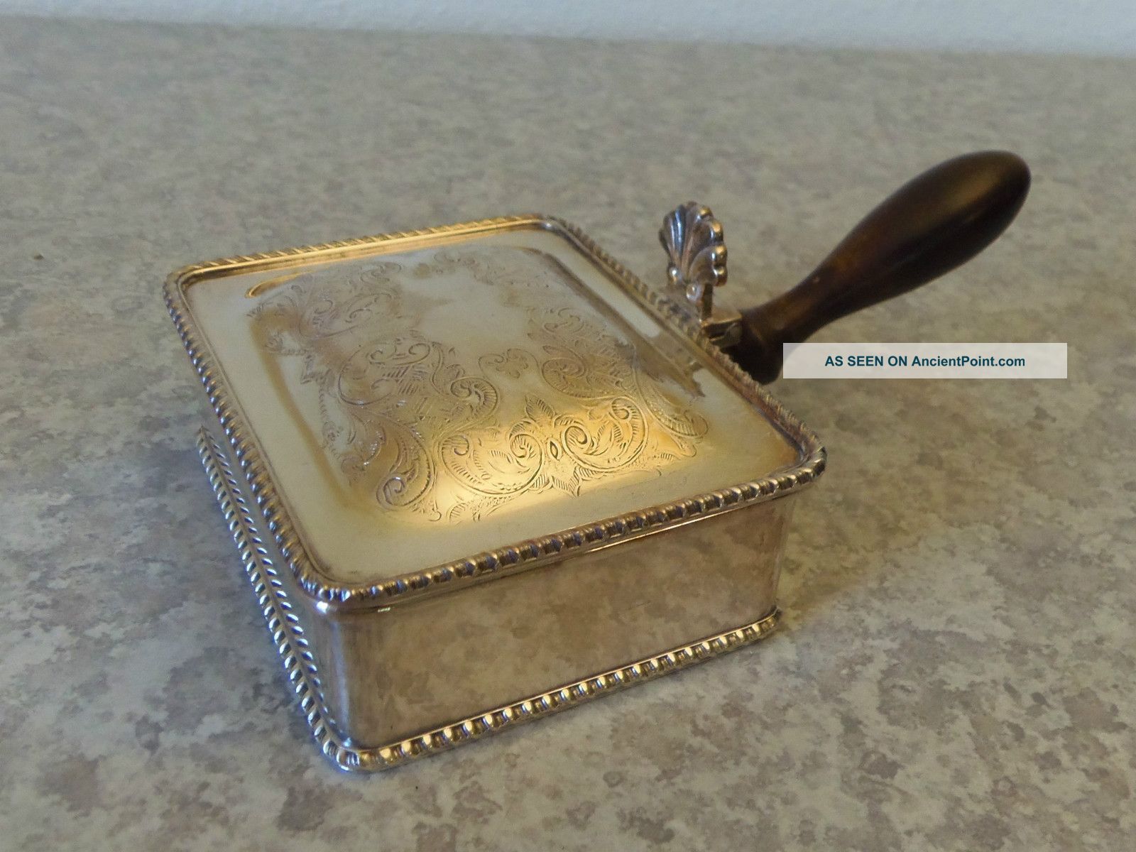 Square Silver Stamped Sugar Container With Lid Made In England Sheffield Plated Creamers & Sugar Bowls photo