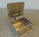 Square Silver Stamped Sugar Container With Lid Made In England Sheffield Plated Creamers & Sugar Bowls photo 2