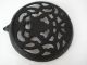 Old Antique Cast Iron Stove Simmering Cover Plate Trivet - Marked Pr Irv Trivets photo 1