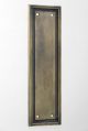 Cast Bronze Push Plates With Simple Lines Door Plates & Backplates photo 1