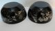 Pair Antique Japanese Lacquer And Silver Inlay Bowls Koi Fish Interior Bowls photo 7