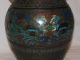 Antique Japanese Bird Cloisonne Brass Or Bronze Vase / Urn Vases photo 2