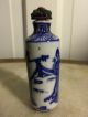 Antique Chinese Blue And White Porcelain Snuff Bottle Snuff Bottles photo 1