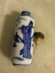 Antique Chinese Blue And White Porcelain Snuff Bottle Snuff Bottles photo 5