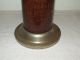 Antique Art Deco Wood Grain Metal Smoking Ashtray Stand With Bakelite Handles Art Deco photo 1