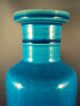 Fine Antique Chinese Turquoise Blue Monochrome Porcelain Vase Qing Dy 19th C Vases photo 4