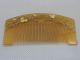 121127 Vintage Japanese Gilt Decorated Resinous Kushi Comb & Kanzashi Hair Stick Other photo 5
