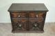 Vintage Mexican Renaissance Revival Carved Wood Server Sideboard Chest Rustic 1900-1950 photo 2