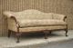 Antique Carved Mahogany Camel Hump Back Paw Claw Foot Chippendale Style Sofa Vtg 1900-1950 photo 1