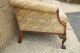 Antique Carved Mahogany Camel Hump Back Paw Claw Foot Chippendale Style Sofa Vtg 1900-1950 photo 8