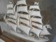 1940 ' S Box Framed 3d Ship Painting Model - The Flying Cloud 1850 Large Nautical Model Ships photo 8