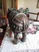 Extra Large Showpiece Antique Copper India Elephant Fully Caparisoned India photo 4