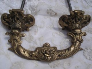 Huge French Chateau Size Brass Door Knocker photo