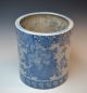 Antique Japanese Blue & White Ceramic Hibachi Pot Hand Warmer Brazier Planter Other photo 5
