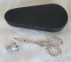 Antique Fitted Sewing Etui Kit Set Solid Sterling Silver Scissors Thimble Tools Thimbles photo 2