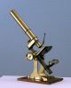 Unsigned English Antique Brass Bar - Limb Microscope W/mahogany Case & Accys C1870 Microscopes & Lab Equipment photo 4