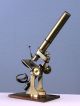 Unsigned English Antique Brass Bar - Limb Microscope W/mahogany Case & Accys C1870 Microscopes & Lab Equipment photo 6