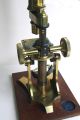 Unsigned English Antique Brass Bar - Limb Microscope W/mahogany Case & Accys C1870 Microscopes & Lab Equipment photo 7