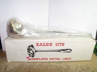 Vintage Eales 1779 Leonard Silverplate Rattail Ladle - Box - Unopened photo