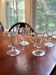 Four Clear Handblown Glass 18th C Reproduction Colonial Punch Glasses Primitives photo 1