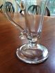 Four Clear Handblown Glass 18th C Reproduction Colonial Punch Glasses Primitives photo 3