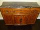 Antique Ornate Vintage French Provincial Buffet Sideboard Credenza Marble Top 1900-1950 photo 8