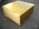 Vintage Hollywood Regency Gold Gilt Square Coffee Table Carved Doors Post-1950 photo 5
