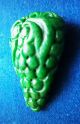 Pj63 Antique Natural Dark Green Jadeite Pendant Carved Green Berry Grade A Necklaces & Pendants photo 1