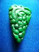 Pj63 Antique Natural Dark Green Jadeite Pendant Carved Green Berry Grade A Necklaces & Pendants photo 2