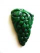 Pj63 Antique Natural Dark Green Jadeite Pendant Carved Green Berry Grade A Necklaces & Pendants photo 4