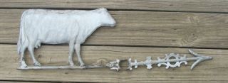 Folky Antique Cow Weathervane Directional Neat Item photo