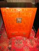 2 Red Chinese End Tables/night Stands Tables photo 11