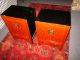 2 Red Chinese End Tables/night Stands Tables photo 4