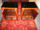 2 Red Chinese End Tables/night Stands Tables photo 5