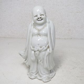 G458: Chinese White Porcelain Ware Hotei (budai) Statue With Very Good Work photo