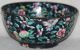 Chinese Late Qing (1890s) Famille Noire Enamel Floral/moth Decorated Bowl Bowls photo 2