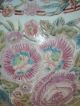 Vintage Large Chinese Porcelain Floral Enameled Tea Caddie Flower Design & Lid Tea Caddies photo 6