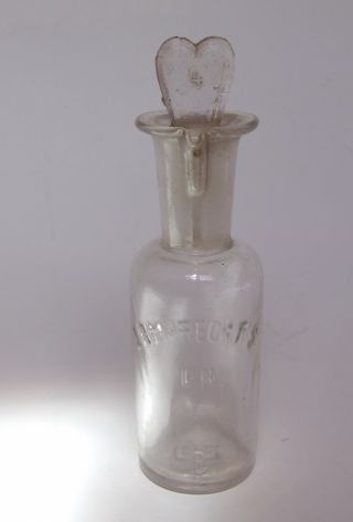 Antique German Lamprecht S L:h.  Drop Opium Anaesthesia Medical Glass Bottle 20ml photo