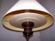 Vtg.  Large Retro 1960s Wood Brass Shaded Pendent Chandelier Swag Light Fixture Chandeliers, Fixtures, Sconces photo 4