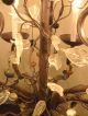 Vintage.  Ex - Large Solid Bronze Murano Leaf Berries Tole Chandelier Chandeliers, Fixtures, Sconces photo 4